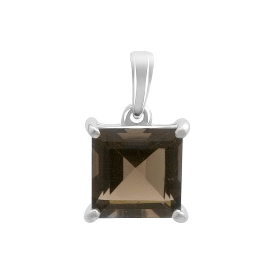 Серебряная подвеска с раухтопазом (дымчатым кварцем) 2.625ct