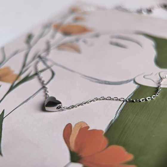 Серебряное колье без камней Серебряное колье без камней