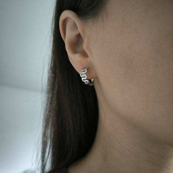 Серебряные серьги без камней