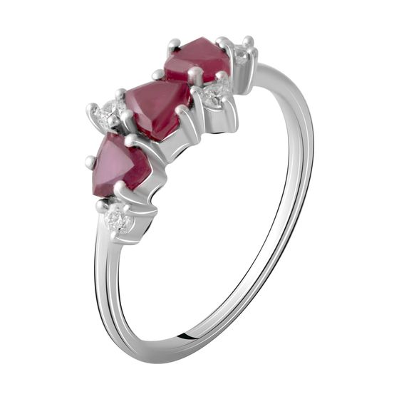 Серебряное кольцо с рубином 1.313ct