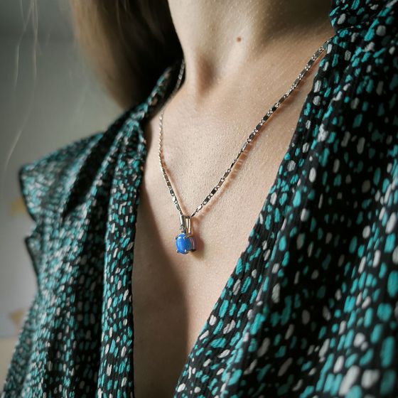 Серебряная подвеска с опалом 0.86ct