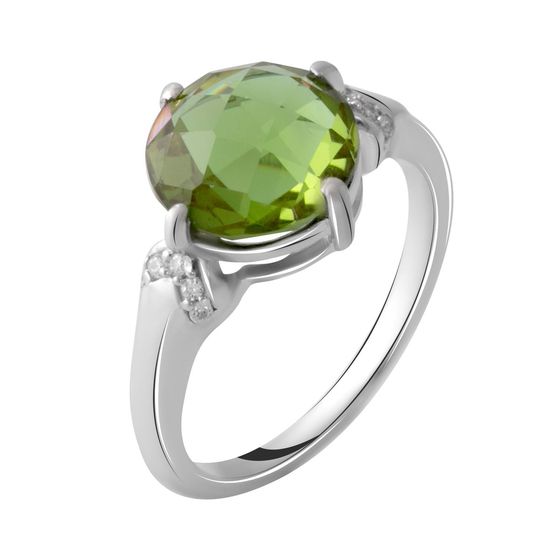 Серебряное кольцо с султанитом 3.833ct