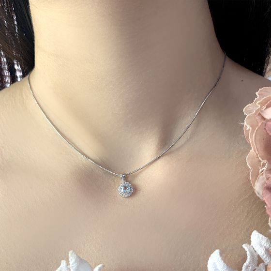Серебряная подвеска с топазом 0.828ct