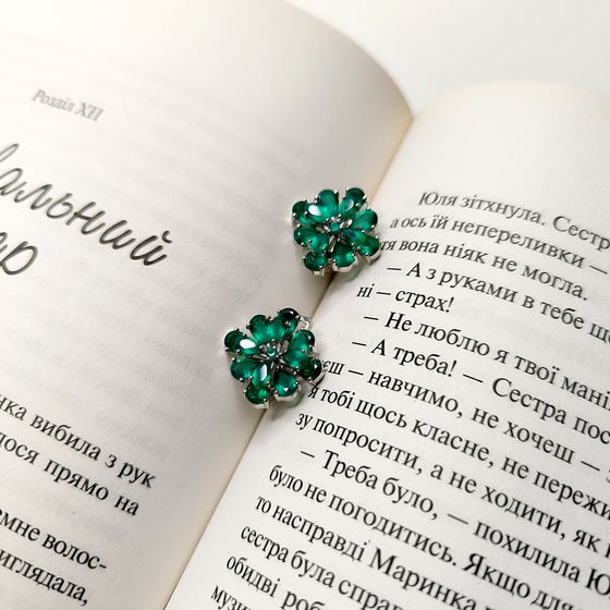 Серебряные серьги с агатом 7.035ct