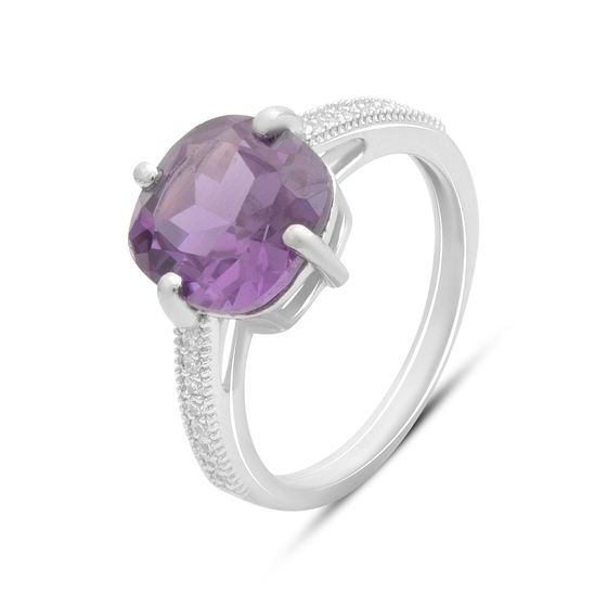 Серебряное кольцо с александритом 5.378ct