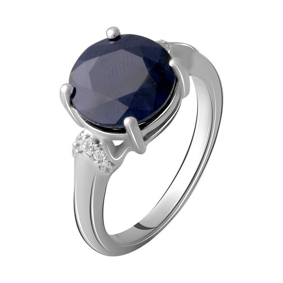 Серебряное кольцо с сапфиром 4.748ct