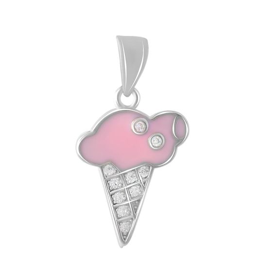 Серебряная подвеска с емаллю