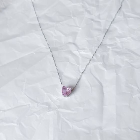 Серебряное колье с фианитами