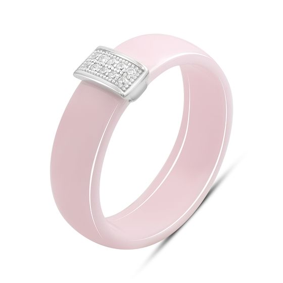 Серебряное кольцо с керамикой