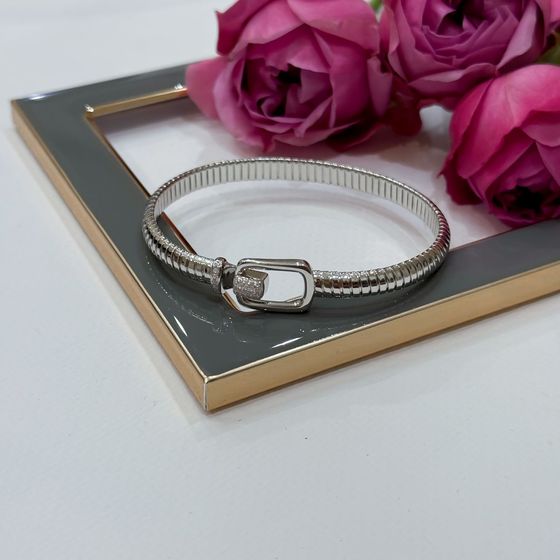 Серебряный браслет с фианитами