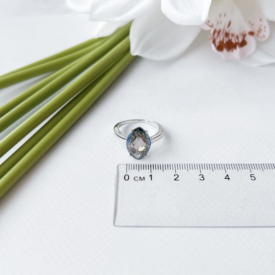 Серебряное кольцо с мистик топазом 8.358ct