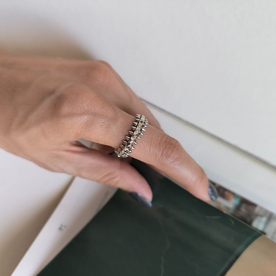 Серебряное кольцо без камней