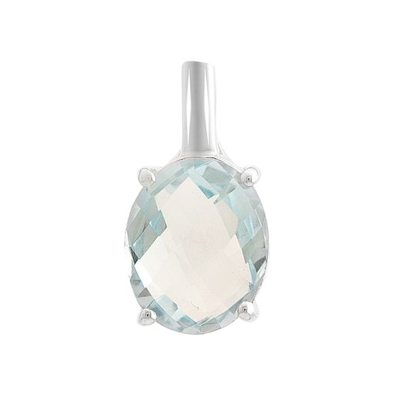 Серебряная подвеска с топазом 3.025ct