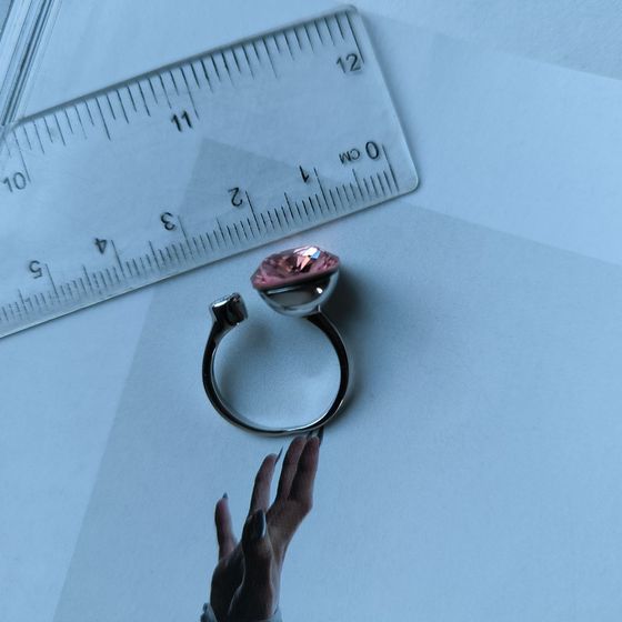 Серебряное кольцо с фианитами