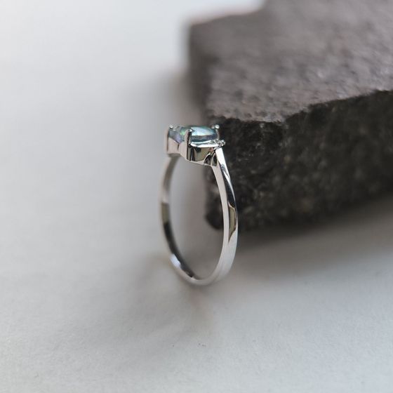 Серебряное кольцо с мистик топазом 0.613ct