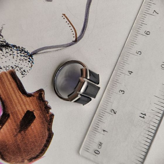 Серебряное кольцо с сапфиром nano 6.547ct