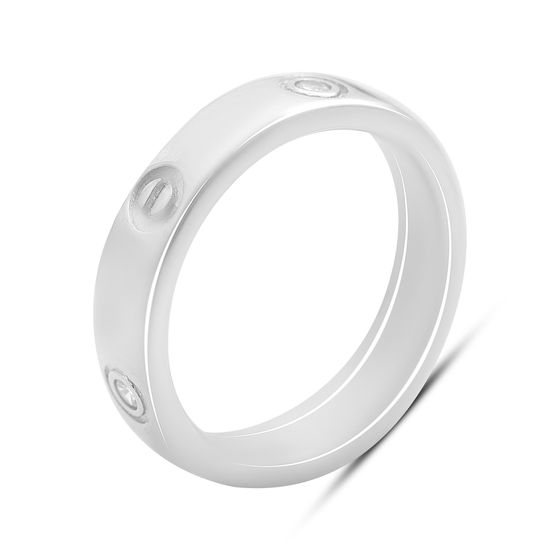 Серебряное кольцо с фианитами