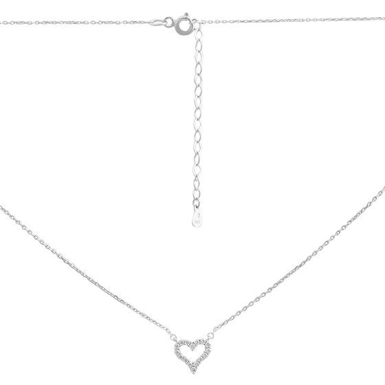 Серебряное колье с фианитами