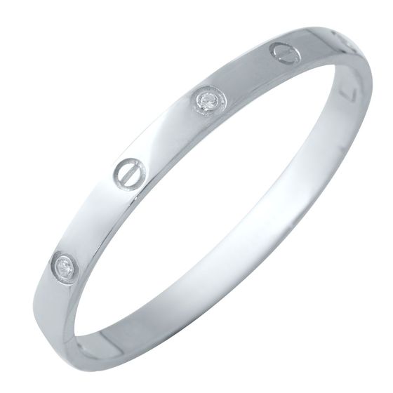 Серебряный браслет с фианитами