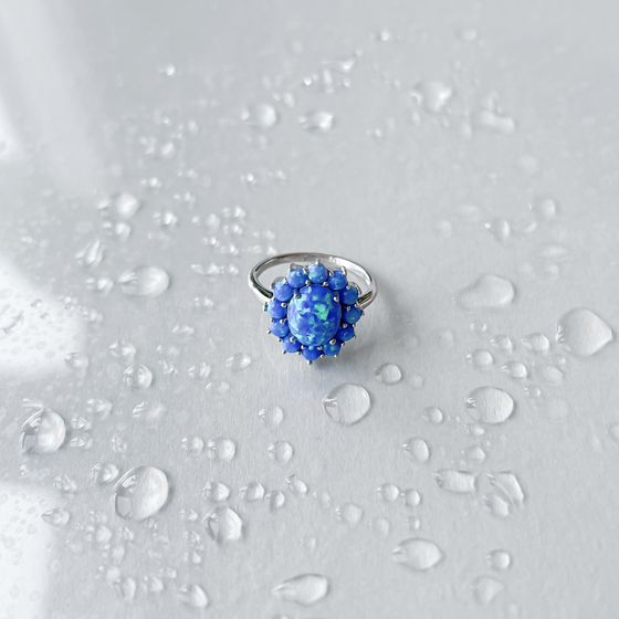 Серебряное кольцо с опалом 1.94ct