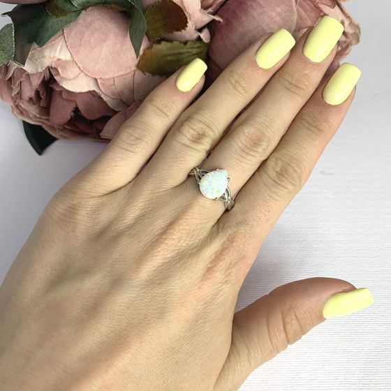 Серебряное кольцо с опалом 1.373ct