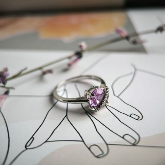 Серебряное кольцо с александритом 2.416ct