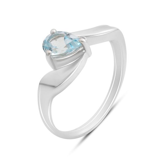 Серебряное кольцо с топазом 0.875ct