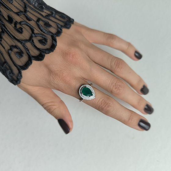Серебряное кольцо с агатом 2.266ct