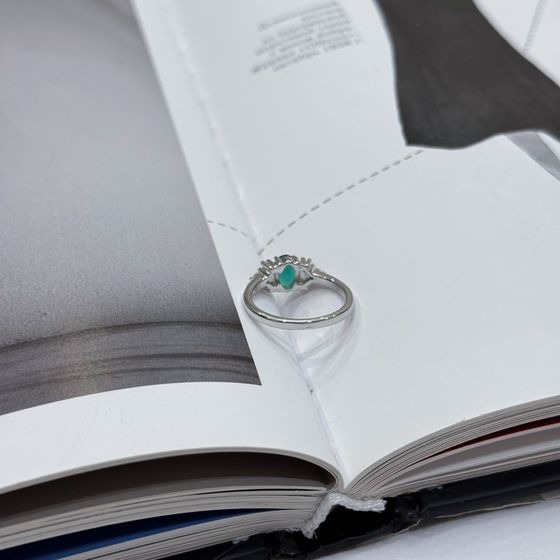 Серебряное кольцо с агатом 1.1ct