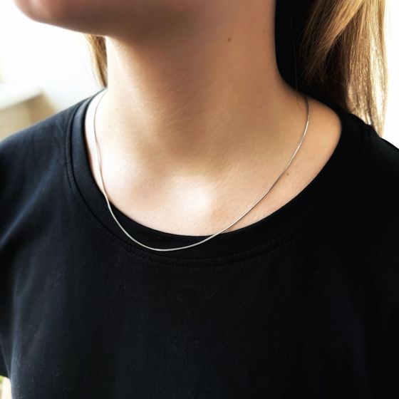 Серебряная цепочка без камней Серебряная цепочка без камней