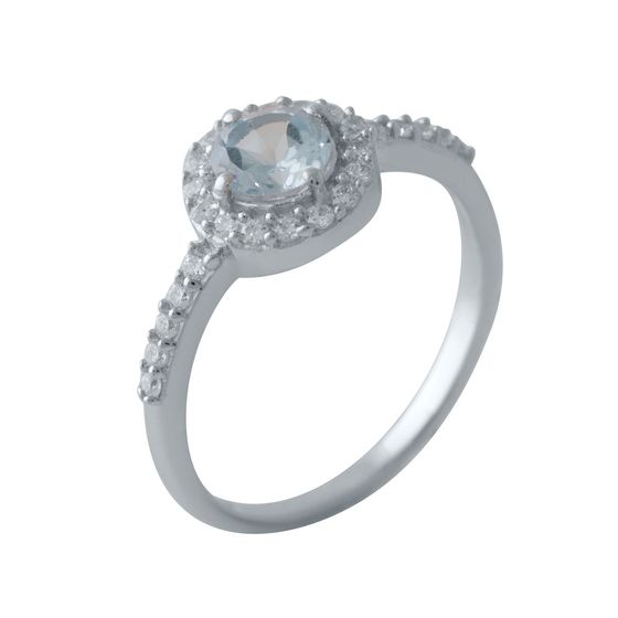 Серебряное кольцо с топазом 0.957ct