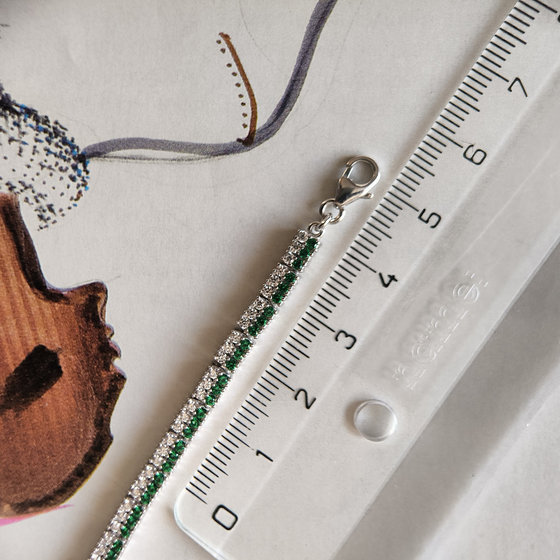 Серебряный браслет с агатом 3.918ct