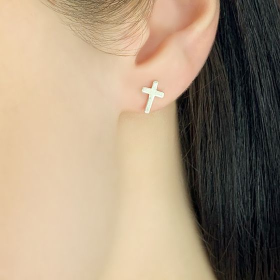 Серебряные серьги без камней