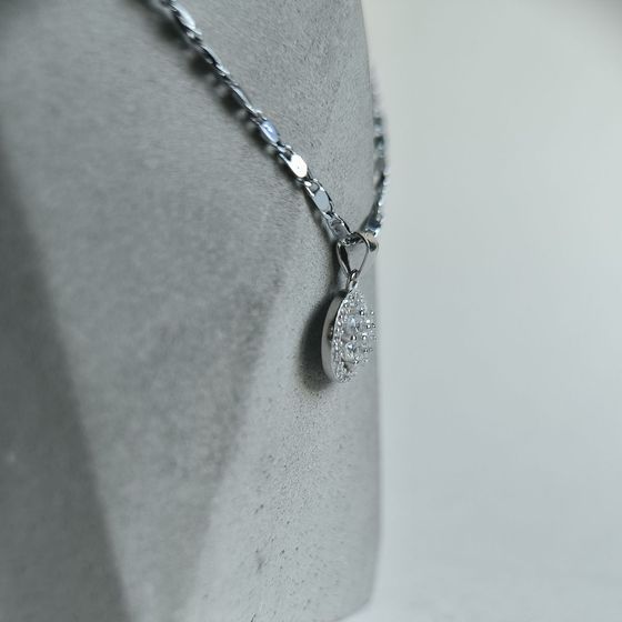 Серебряная подвеска с фианитами