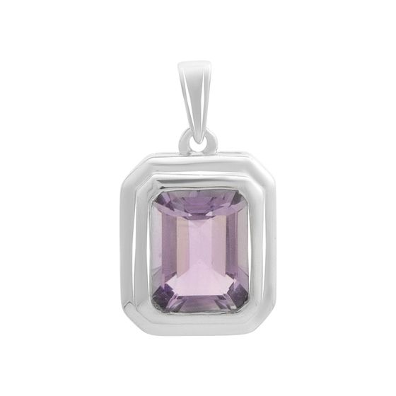 Серебряная подвеска с аметистом 2.9ct