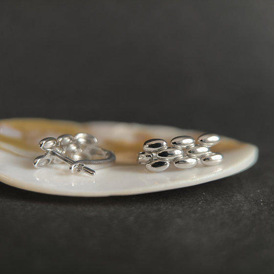 Серебряные серьги без камней