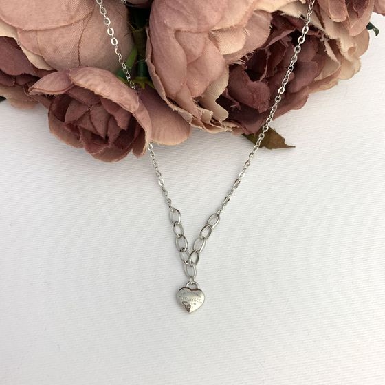 Серебряное колье без камней