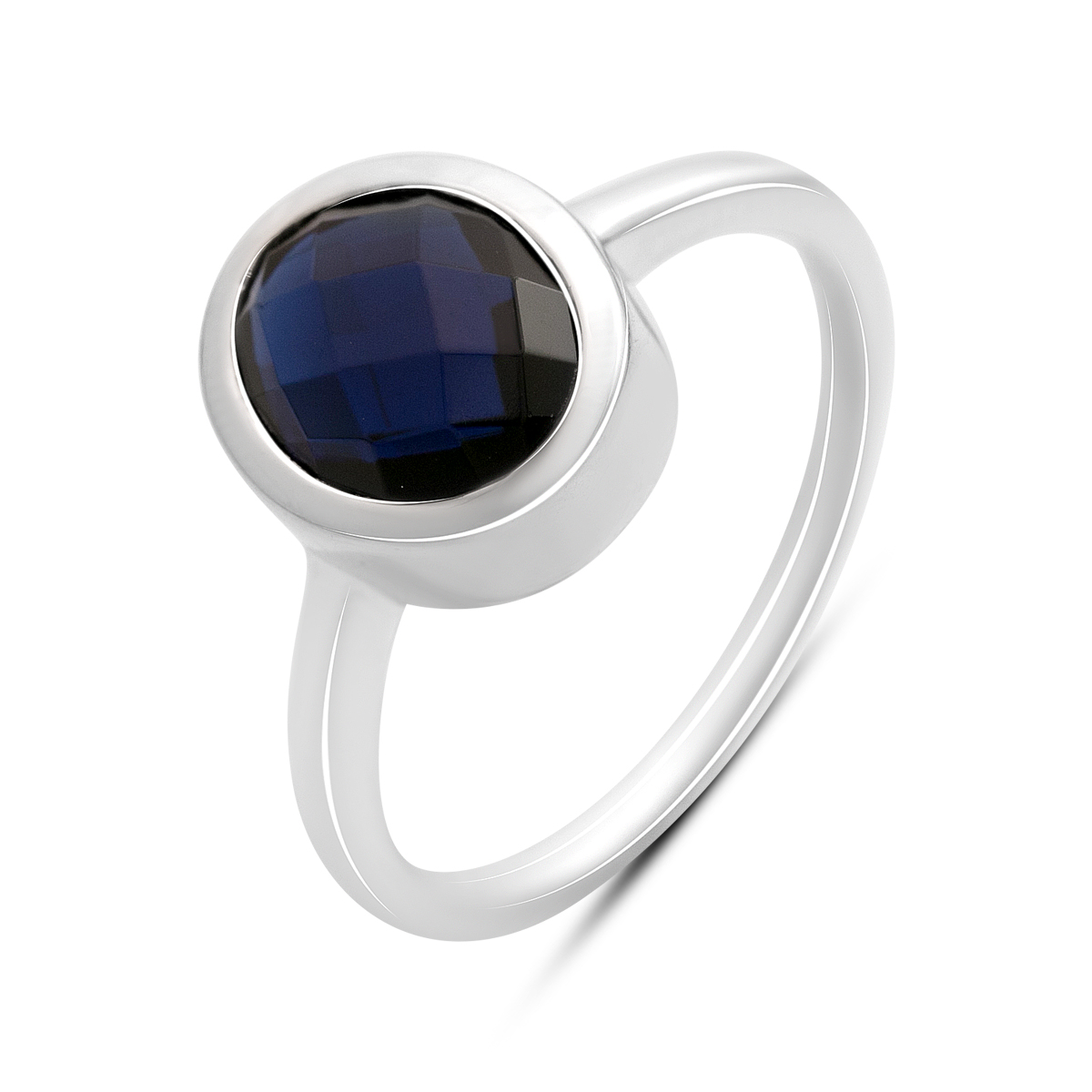 Серебряное кольцо с сапфиром nano 2.26ct