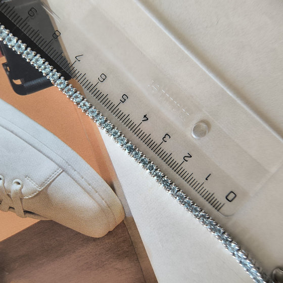 Серебряный браслет с топазом 6.505ct