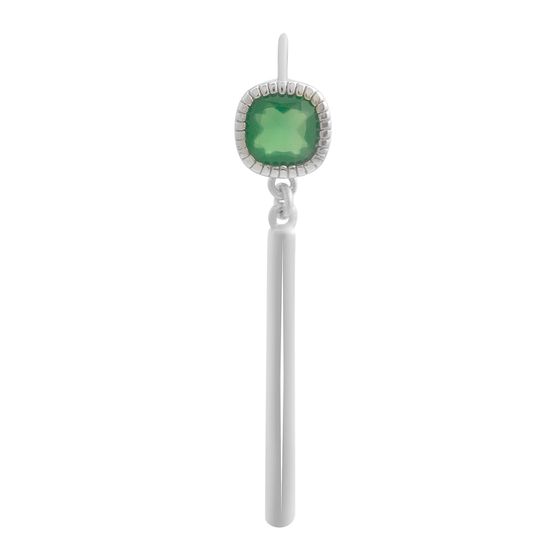 Серебряная подвеска с агатом 0.725ct