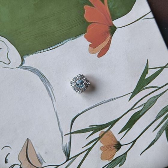 Серебряная подвеска с топазом 0.405ct