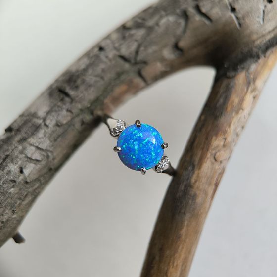 Серебряное кольцо с опалом 1.668ct