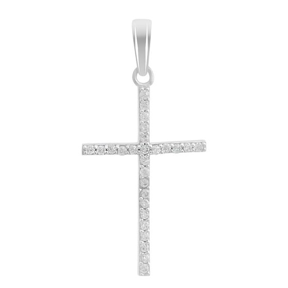 Золотая подвеска с фианитами 0.27ct