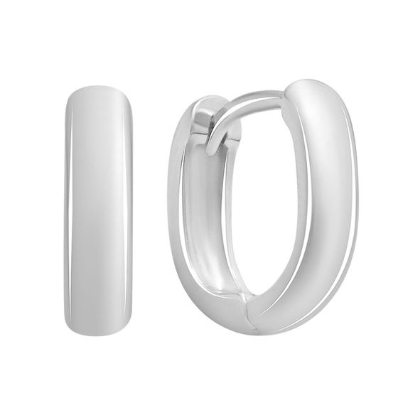 Серебряные серьги без камней