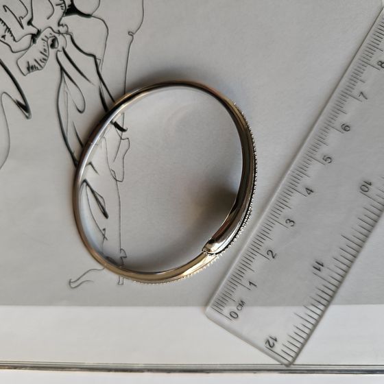 Серебряный браслет с фианитами