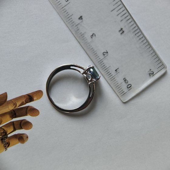 Серебряное кольцо с мистик топазом 1.823ct