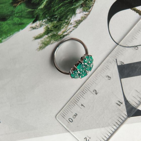 Серебряное кольцо с агатом 1.937ct