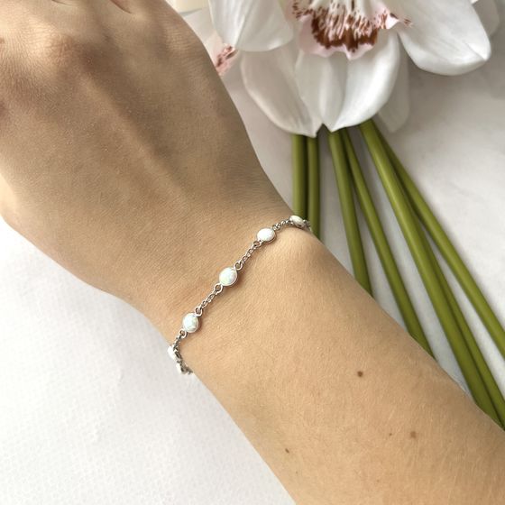 Серебряный браслет с опалом 2.233ct
