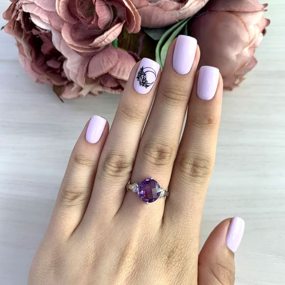 Серебряное кольцо с александритом 5.252ct