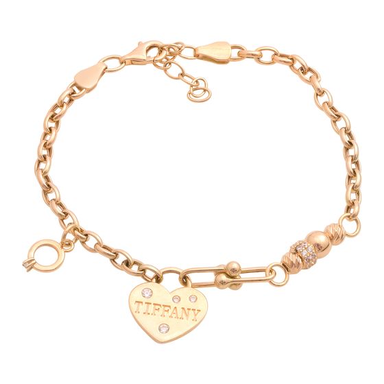 Золотой браслет с фианитами 0.25ct